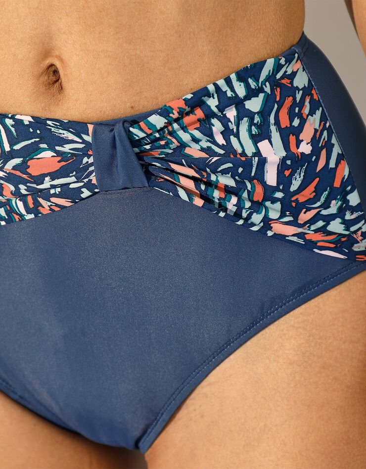 Culotte de bain maxi drapée Vallita, effet ventre plat (marine) Culotte de bain maxi drapée Vallita, effet ventre plat (marine)
