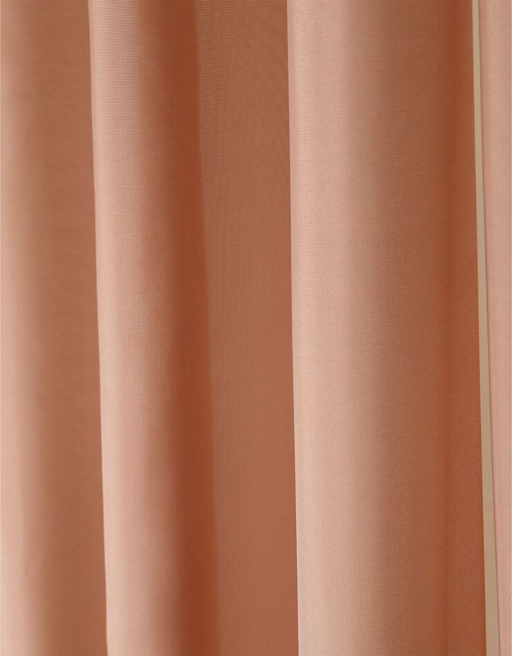 Panneau voile uni finition galon fronceur (taupe)
