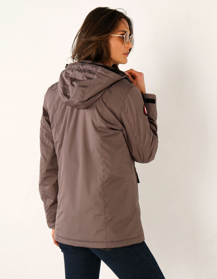 Parka imperméable doublée polaire (taupe) Parka imperméable doublée polaire (taupe)