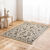 Tapis rectangulaire motifs perse (beige)