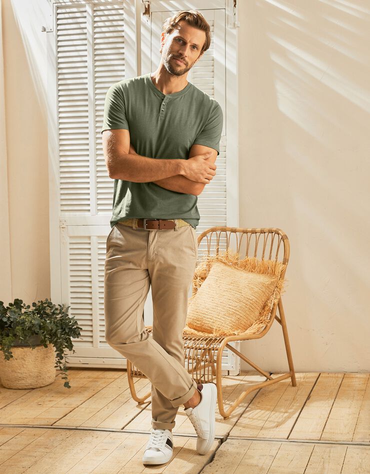 Tee-shirt col tunisien (vert) Tee-shirt col tunisien (vert)