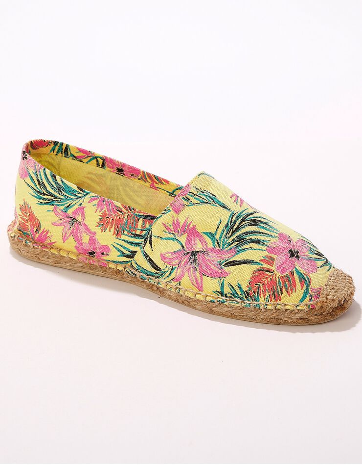Espadrille imprimé tropical (multicolore)