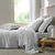 Drap-housse uni flanelle 130g/m&sup2; - bonnet 32 cm (gris perle)