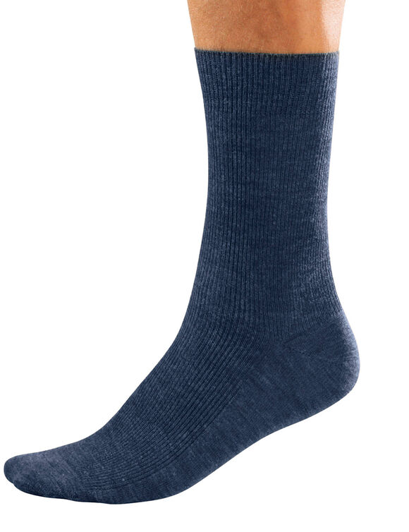 Mi-chaussettes sp&eacute;ciales circulation - lot de 2 paires (bleu jean)