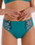 Culotte microfibre tulle brodé Caminata (émeraude)