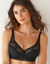 Soutien-gorge en dentelle et microfibre "Well Allure l'Elégante" - avec armatures (noir)