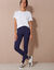 Legging uni maille jersey (marine)