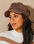 Casquette velours r&eacute;glable (chocolat)