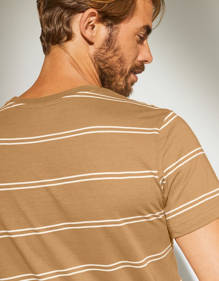 Tee-shirt rayé manches courtes (ocre) Tee-shirt rayé manches courtes (ocre)