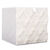 Cube de rangement pliable, tissu tuft&eacute; (beige)