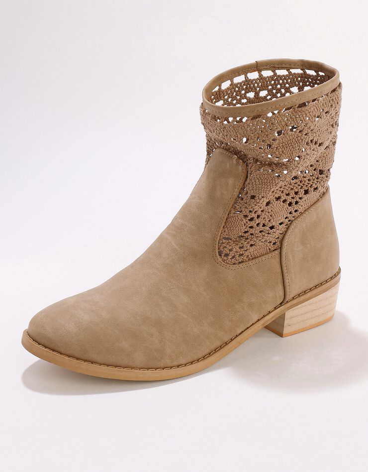 Boots macramé (taupe)