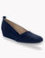 Ballerines compensées en cuir (marine)