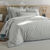 Linge de lit uni percale (gris perle)