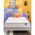 Matelas 560 ressorts + mémoire de forme Mérinos, confort moelleux H26 cm (blanc)