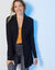 Gilet porter ouvert, manches longues (noir)