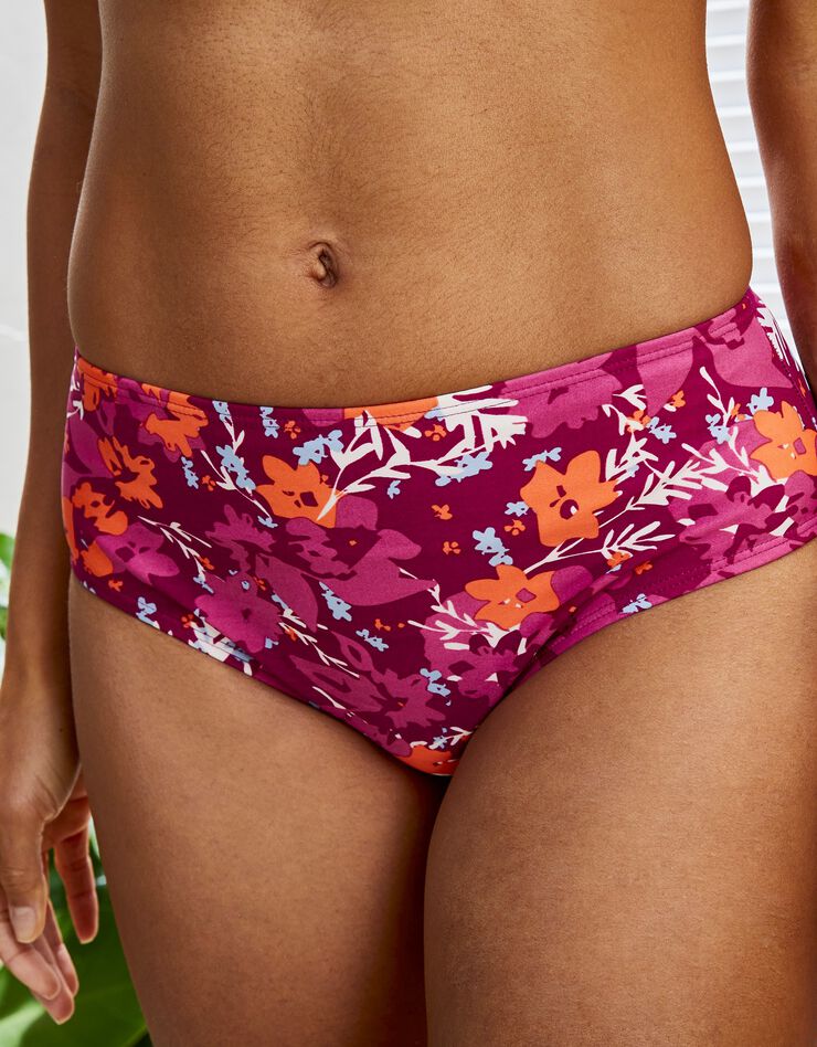 Culotte de bain maxi Manati, ventre plat (prune / corail) Culotte de bain maxi Manati, ventre plat (prune / corail)