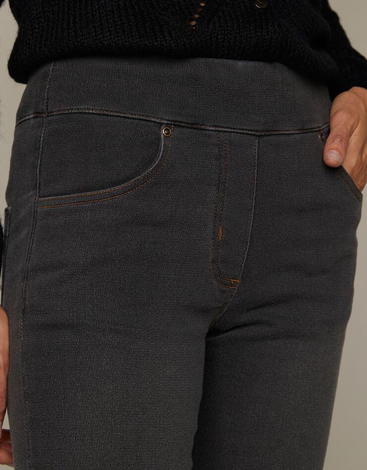 Jegging fuselé ultra stretch, maille effet jean (gris) Jegging fuselé ultra stretch, maille effet jean (gris)