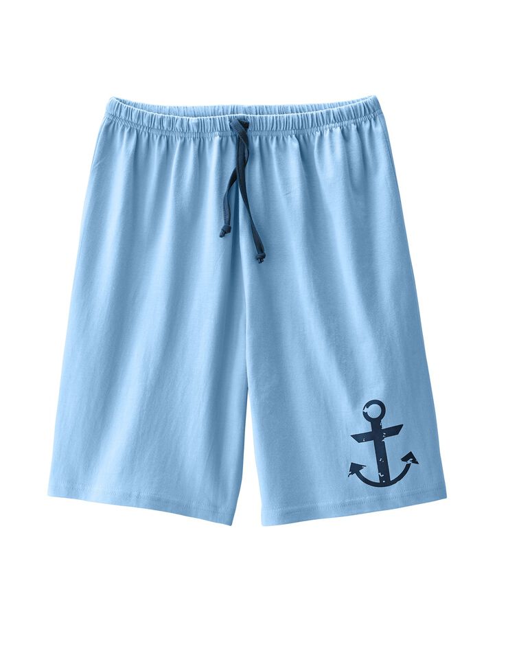 Short pyjama coton bleu ciel (bleu ciel) Short pyjama coton bleu ciel (bleu ciel)
