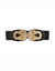 Ceinture élastiquée boucle effet nœud (noir)