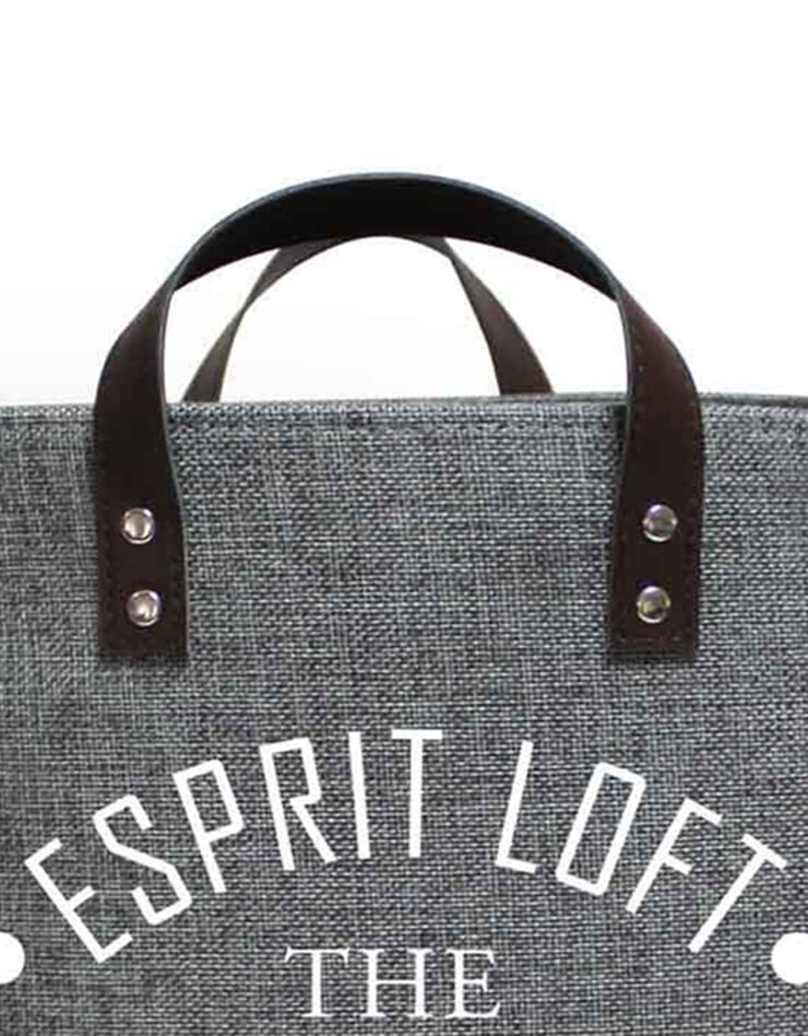 Panier de rangement déco imprimé Lifestyle grand modèle (gris/jute) Panier de rangement déco imprimé Lifestyle grand modèle (gris/jute)