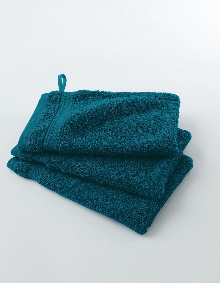 Éponge unie 540g/m2 confort luxe  (bleu paon)