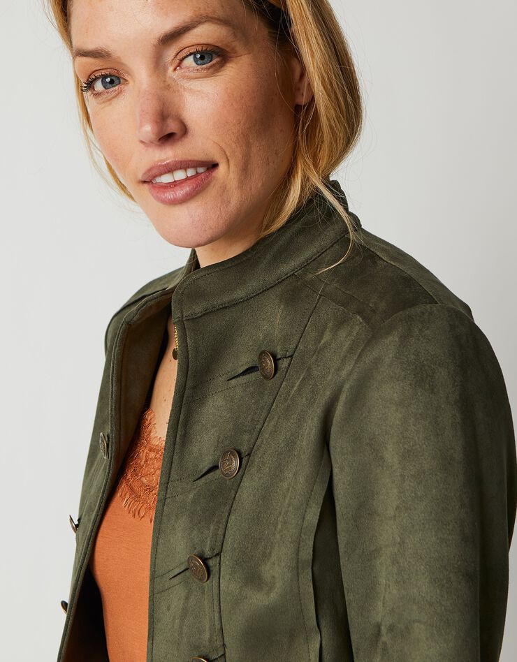 Veste officier suédine (kaki) Veste officier suédine (kaki)