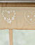 Store broderies motifs coeurs finition passe-tringle (sable / écru)