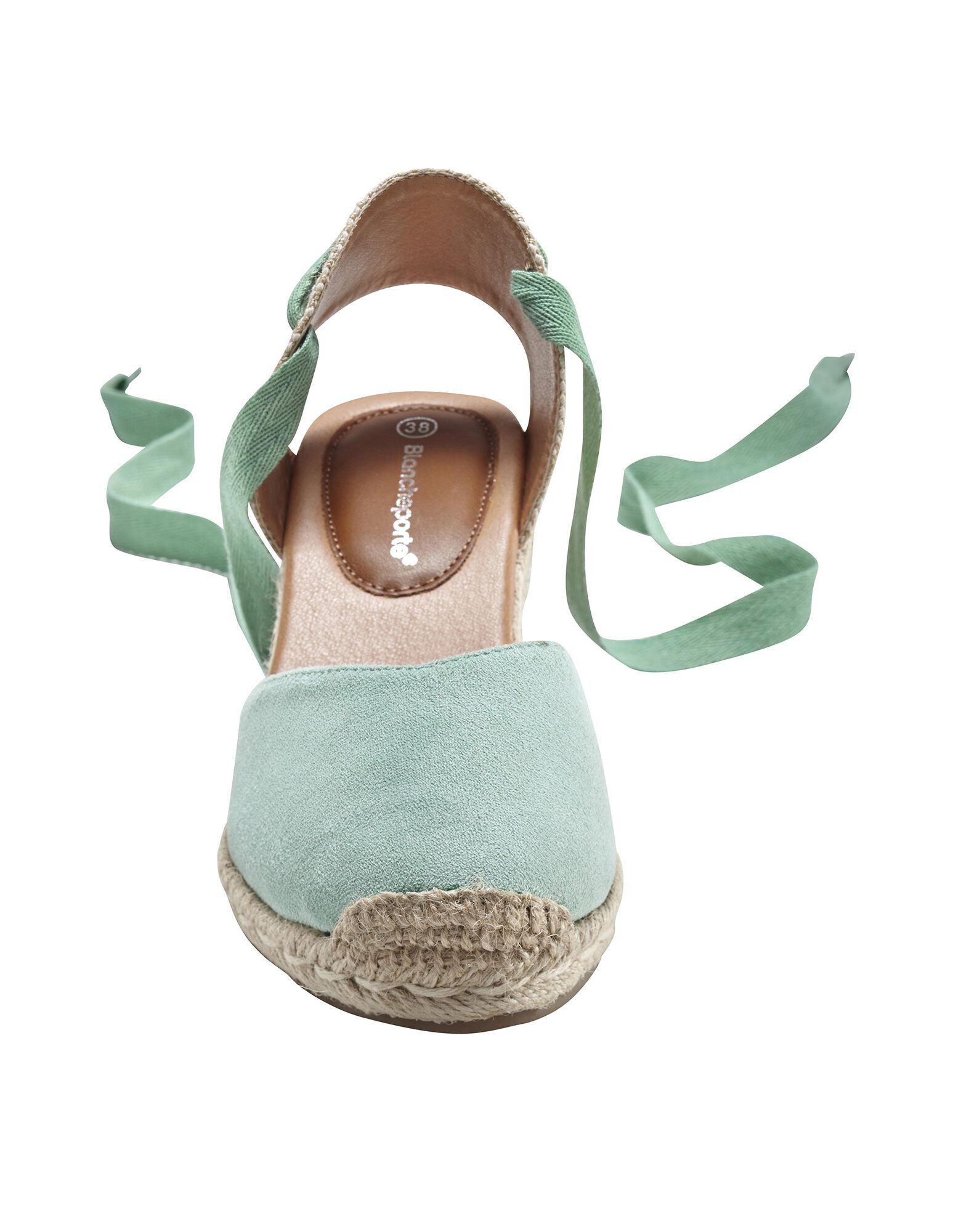 sandales compensées à nouer