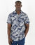 Chemise imprimée manches courtes (marine)