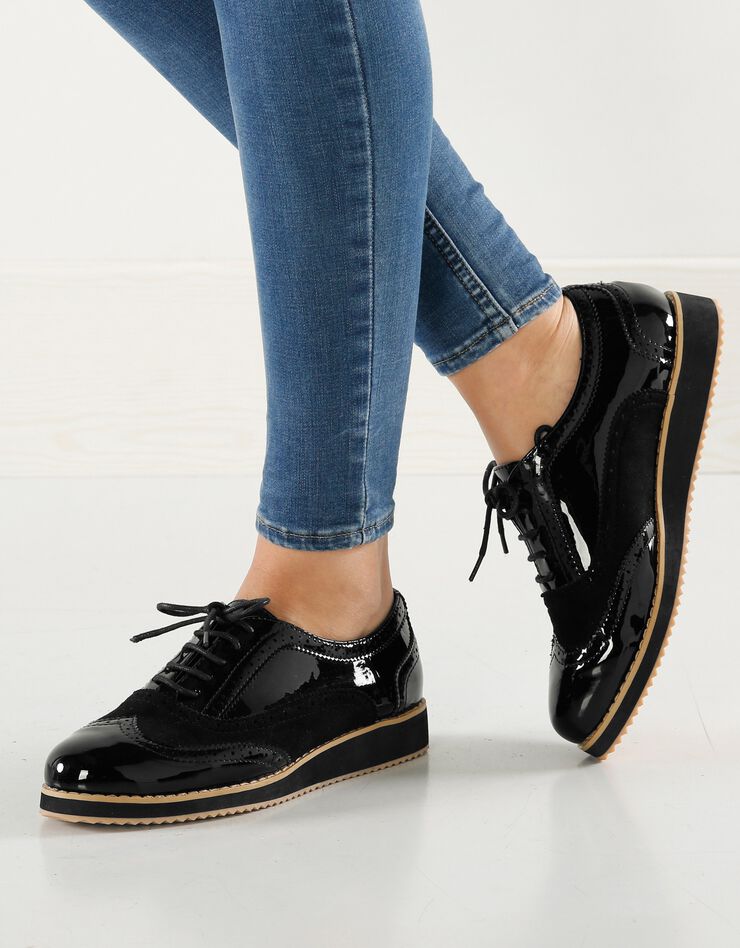 Derbies compensés vernis - noir (noir) Derbies compensés vernis - noir (noir)