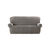 Housse texturée bi-extensible spéciale canapé fauteuil à accoudoirs (gris chiné)