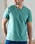T-shirt col rond manches courtes (aqua)