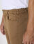 Pantalon 5 poches élastiqué côtés - entrej. 77 cm (marron clair)