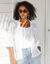 Gilet maille fantaisie (blanc)