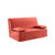 Housse canapé BZ coton bachette uni matelassé (terracotta)