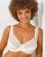 Soutien-gorge forme emboîtante tulle brodé stretch et microfibre Batlow-  avec armatures (ivoire)