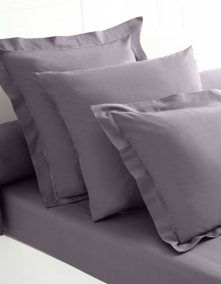 Linge de lit uni polyester-coton Colombine (anthracite)