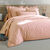 Linge de lit uni percale (rose poudré)