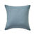 Housse de coussin unie bachette - lot de 2 (bleu grisé)