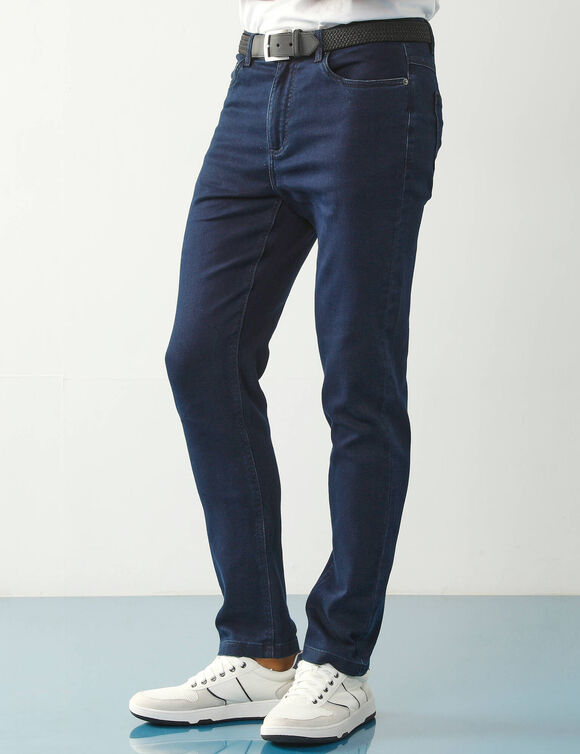 Pantalon effet jean denim léger ultra stretch - L30 (dark blue)