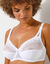 Soutien-gorge Coeur Crois&eacute; dentelle - avec armatures (blanc)