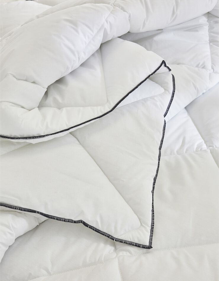 EDONA Couette confort 400 g/m² piquage serré fabriquée en France, collection "Intemporelle" (blanc)