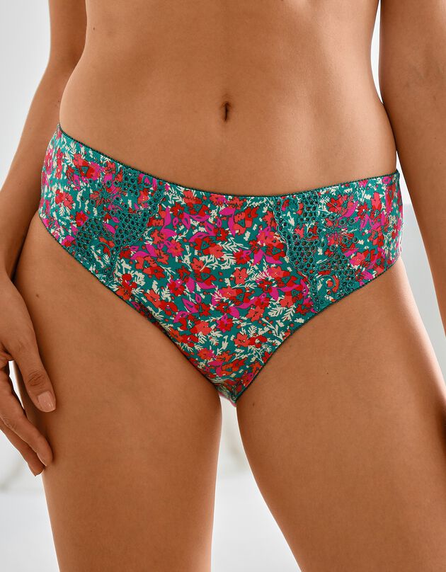 Culotte coton brodée Olbia imprimé fleuri - lot de 2 (multicolore)
