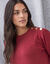 Robe pull boutons   (rouge fonc&eacute;)