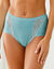 Culotte super maxi dentelle - lot de 3 (orange + bleu + bleu canard)