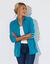Veste polaire zippée manches longues (bleu canard)