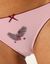 Slip coton imprimé  "feuilles" - lot de 4 (bordeaux / rose poudré)
