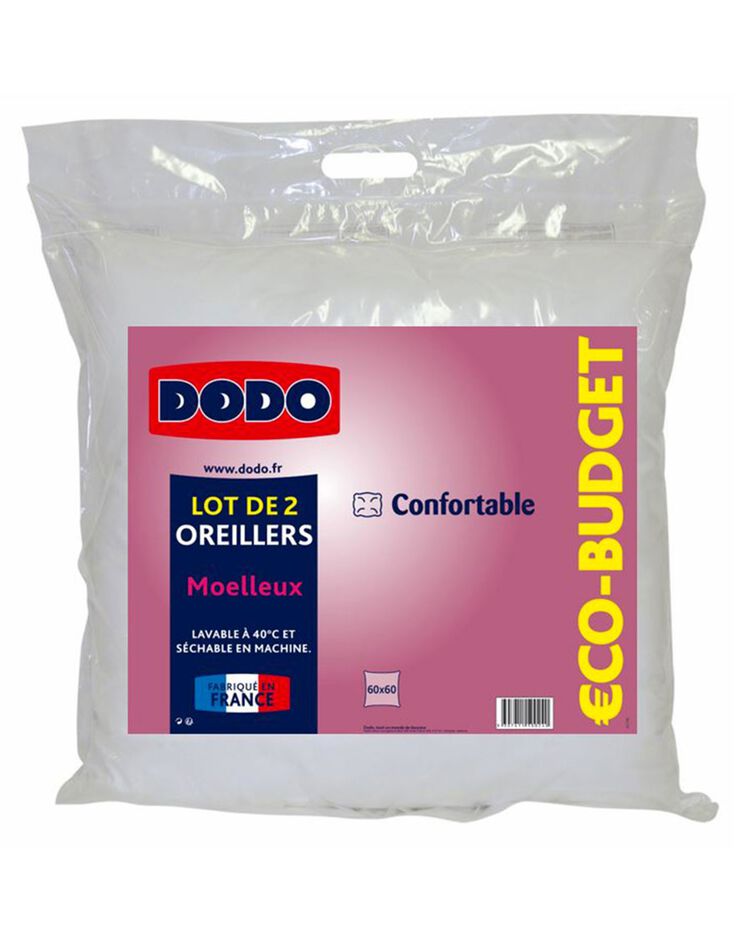 Oreiller Eco Budget Dodo® - lot de 2 (blanc)