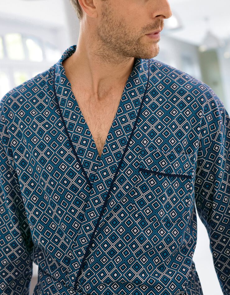 Robe de chambre imprimée (marine / bleu) Robe de chambre imprimée (marine / bleu)