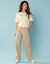 T-shirt manches courtes uni, Spécial Petites (beige clair)